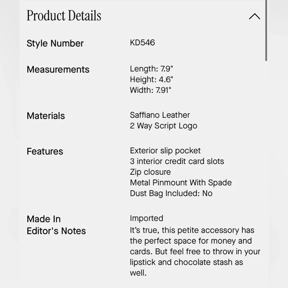 Kate Spade Lucy Medium L-Zip Wristlet - Picture 3 of 5